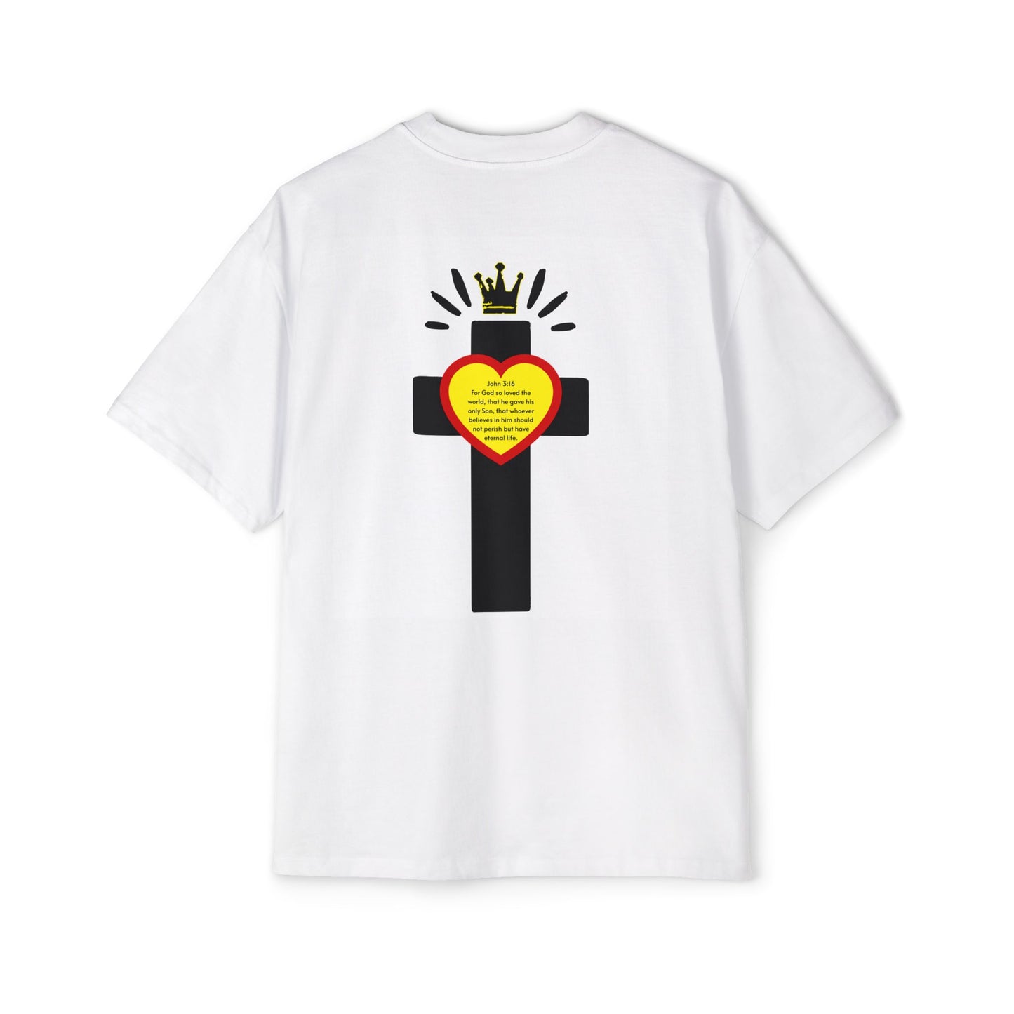 Everlasting Life Oversized Tee - Spiritual Design for Men