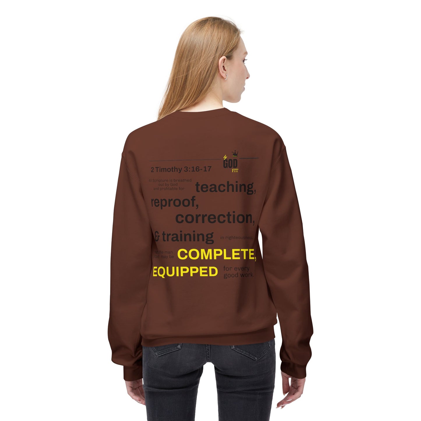 Unisex Fleece Sweatshirt - Inspirational Christian Message