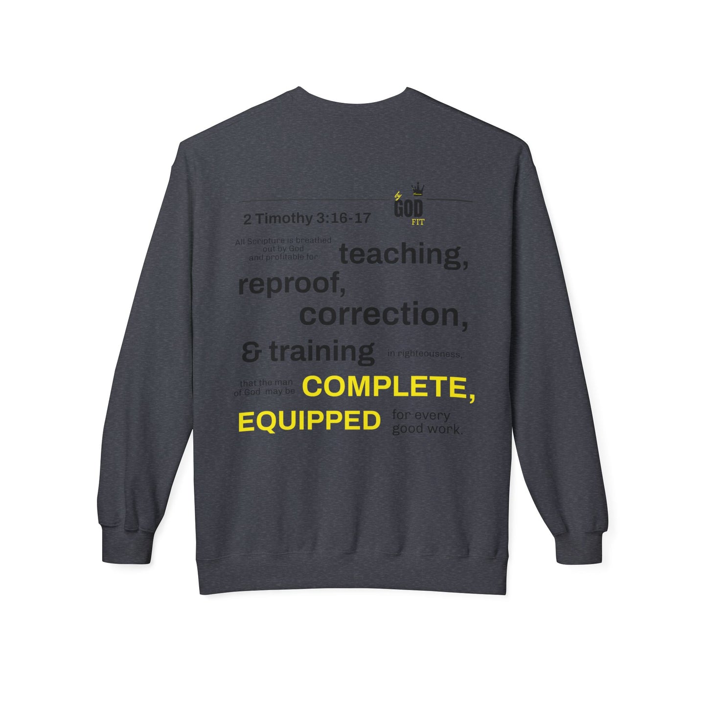 Unisex Fleece Sweatshirt - Inspirational Christian Message