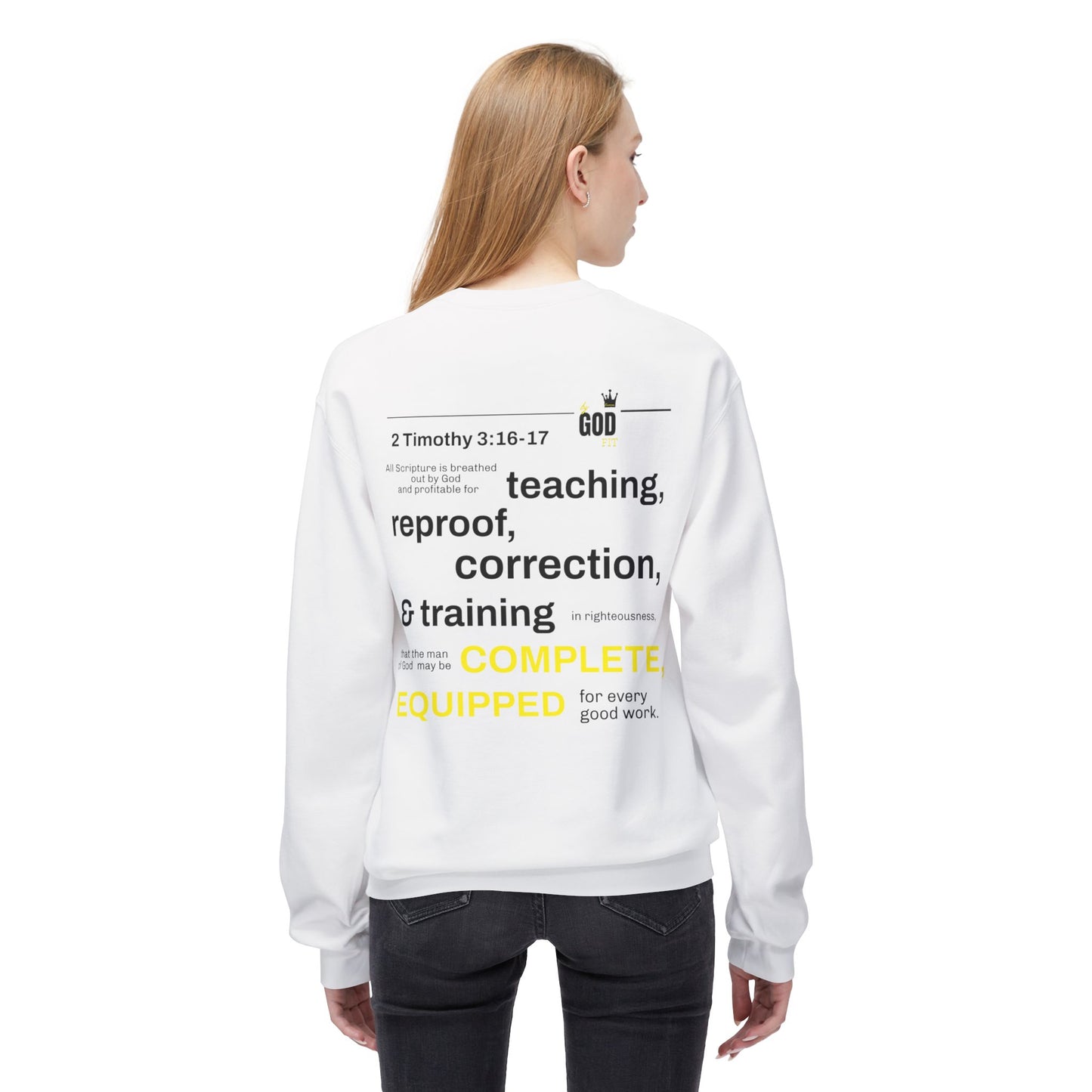 Unisex Fleece Sweatshirt - Inspirational Christian Message