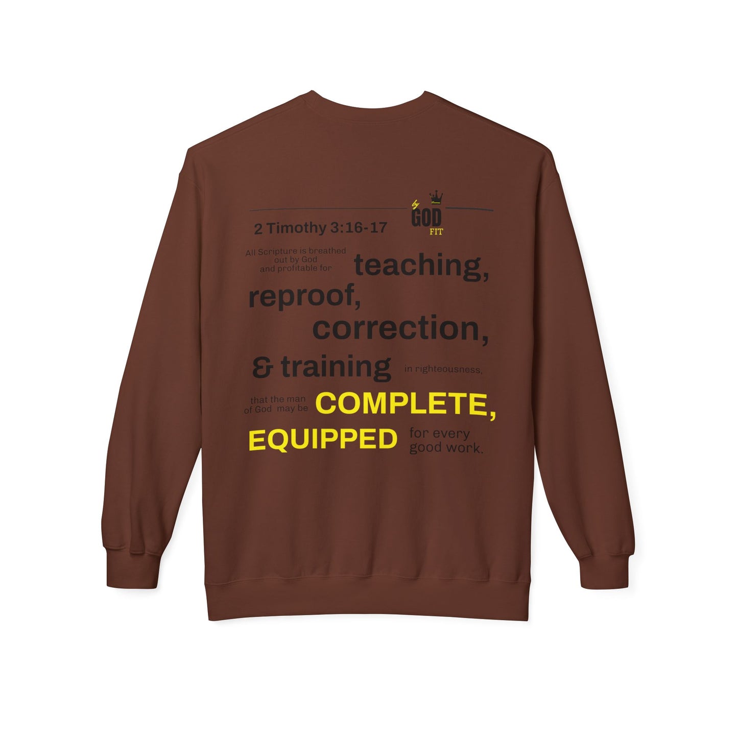 Unisex Fleece Sweatshirt - Inspirational Christian Message