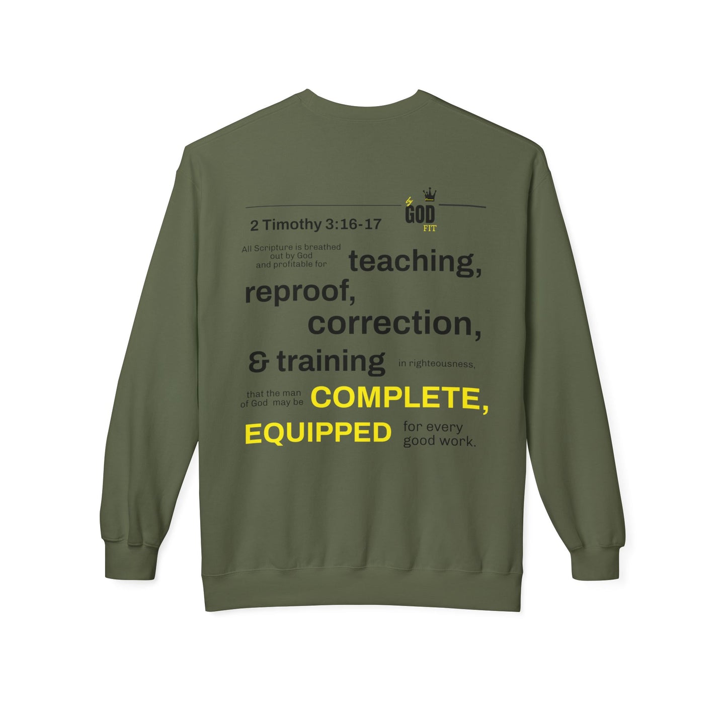 Unisex Fleece Sweatshirt - Inspirational Christian Message