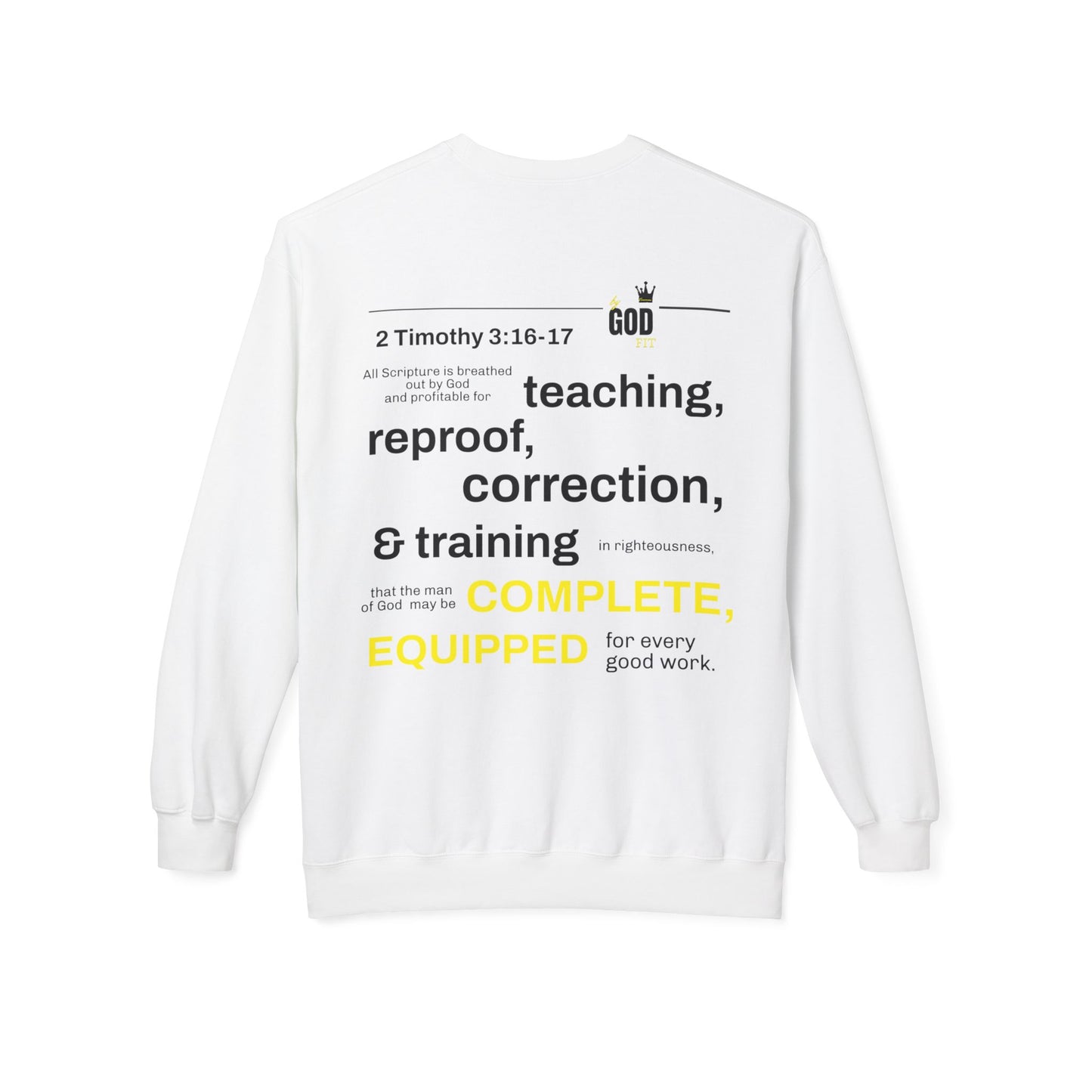 Unisex Fleece Sweatshirt - Inspirational Christian Message