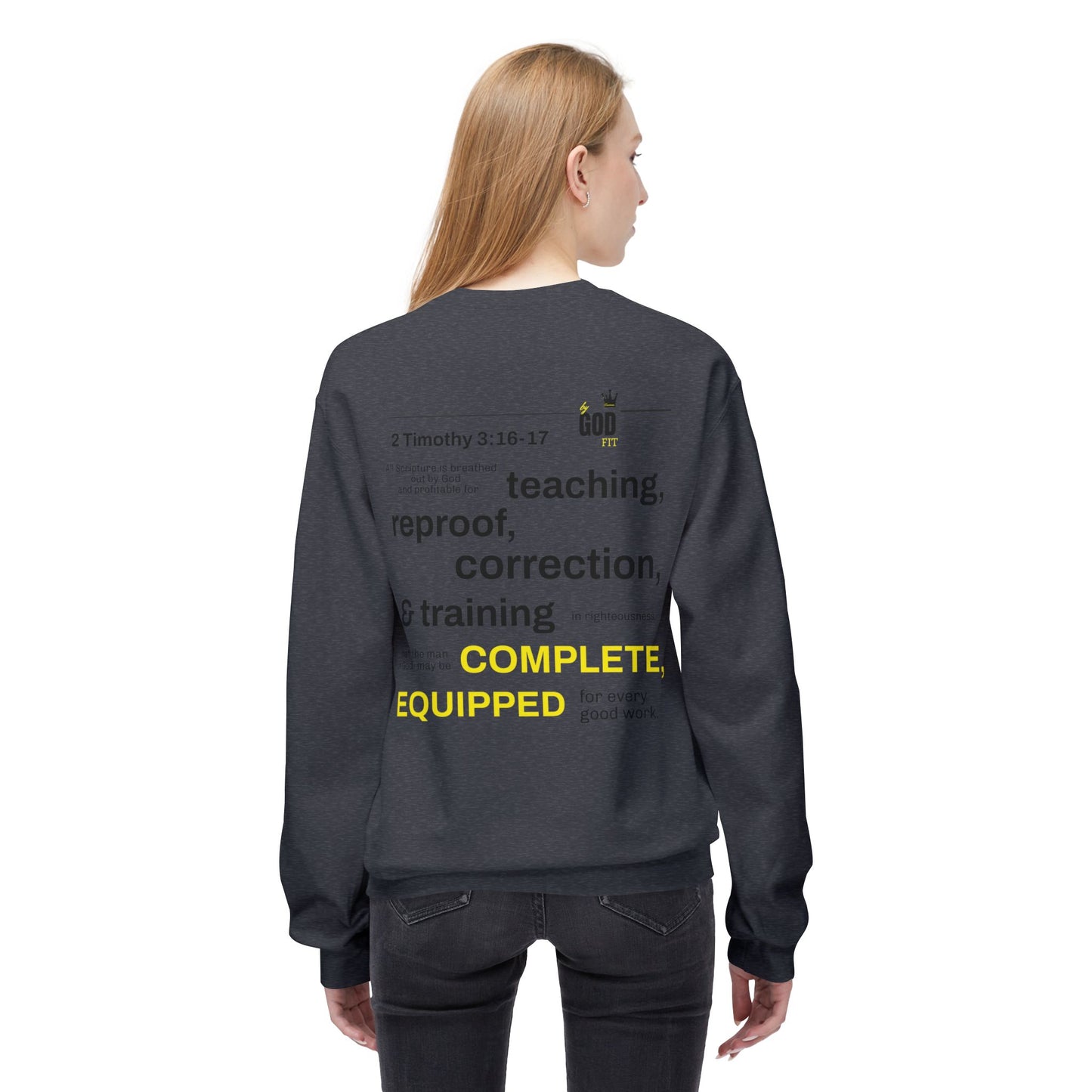 Unisex Fleece Sweatshirt - Inspirational Christian Message