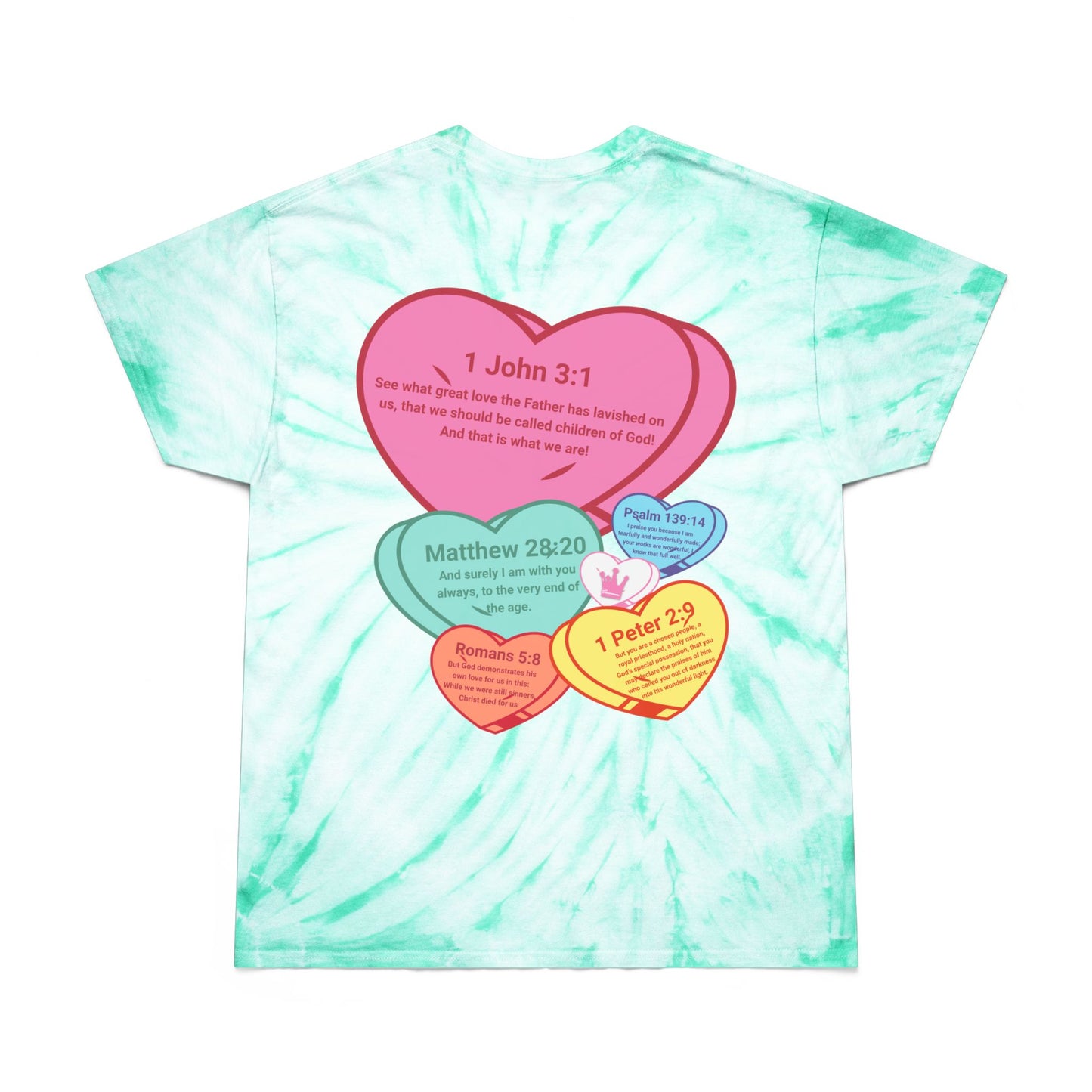 Worthy Tie-Dye Tee | Inspirational Heart Design | Perfect for Gifts & Celebrations