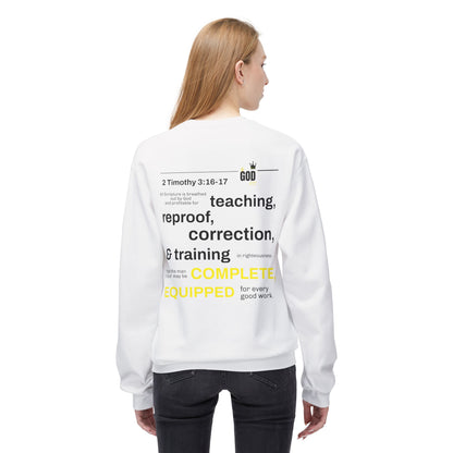 Unisex Fleece Sweatshirt - Inspirational Christian Message